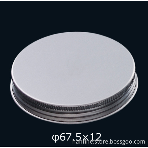 67.5*12 Aluminium Screw Caps Cosmetic Packaging Bottle Cap and Lids